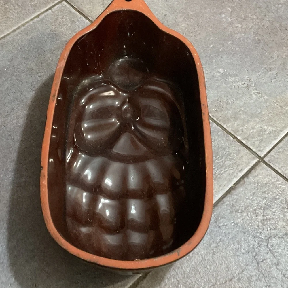 Vintage Brown Ceramic Angelcake pan mobile made in West Germany.